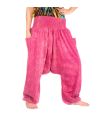 Japanische Haremshose Aladinhose "Stonewashed" - bequem, trendy und vielseitig kombinierbar in Einheitgröße.