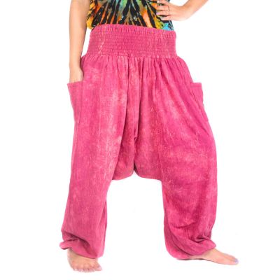 Japanese harem pants harem pants "Stonewashed" - comfortable, trendy and versatile combination in one size.