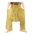Japanische Haremshose Aladinhose "Stonewashed" - bequem, trendy und vielseitig kombinierbar in Einheitgröße.