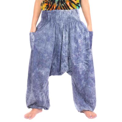 Japanese harem pants harem pants "Stonewashed" - comfortable, trendy and versatile combination in one size.