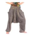 Sarouel japonais Sarouel "Stonewashed" - confortable, tendance et combinable de multiples façons en taille unique.