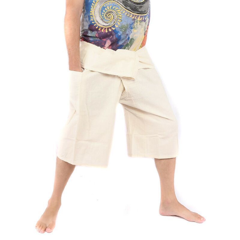 Coole Thai Fischerhose in Capri Länge in vielen Farben aus Baumwolle