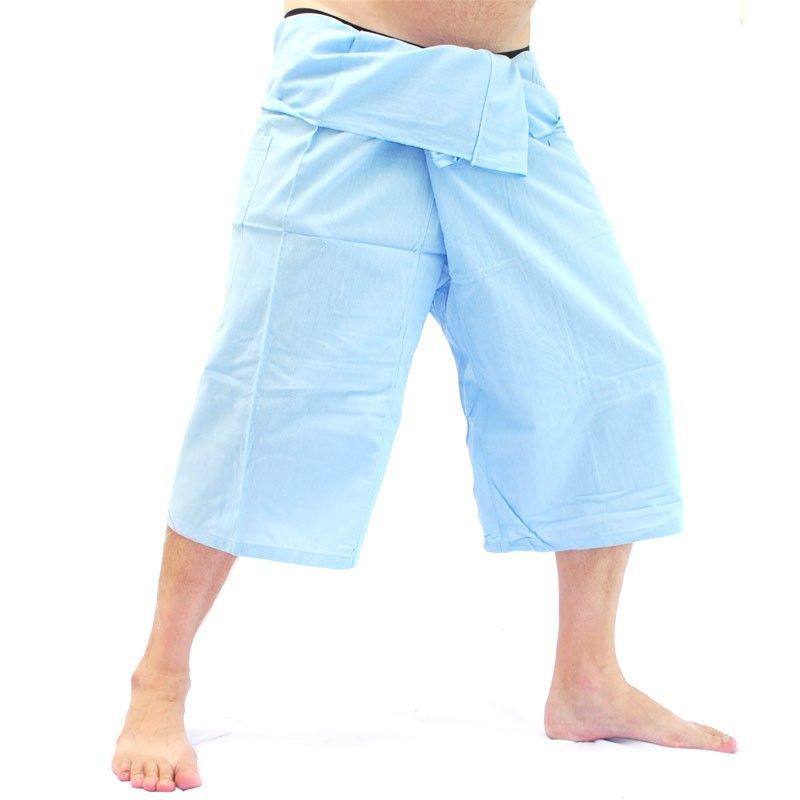 Coole Thai Fischerhose in Capri Länge in vielen Farben aus Baumwolle