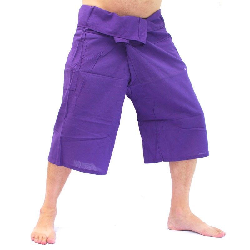 Coole Thai Fischerhose in Capri Länge in vielen Farben aus Baumwolle