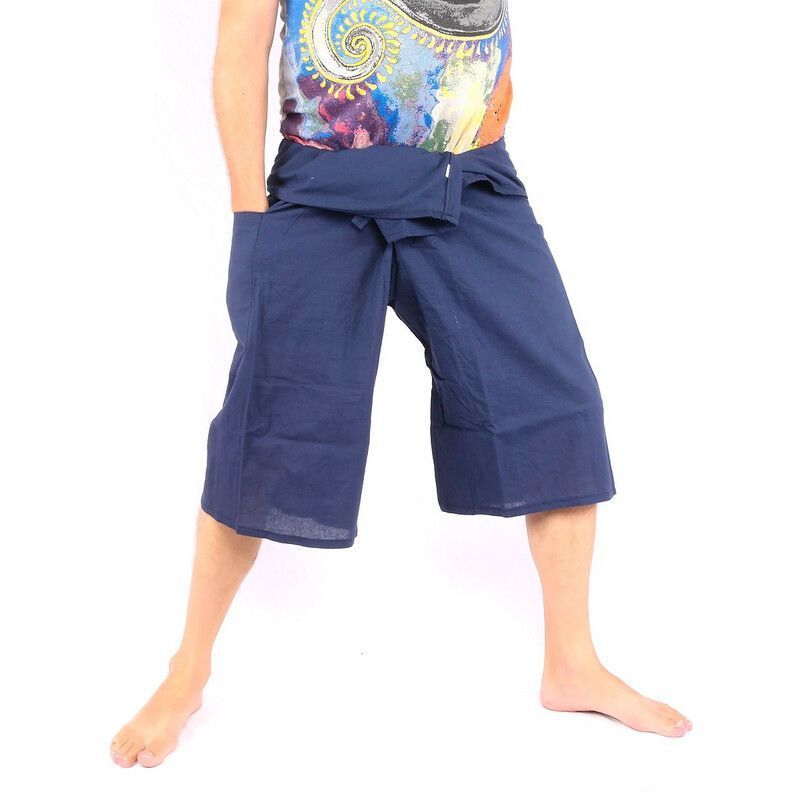 Coole Thai Fischerhose in Capri Länge in vielen Farben aus Baumwolle