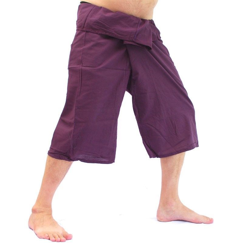 Coole Thai Fischerhose in Capri Länge in vielen Farben aus Baumwolle
