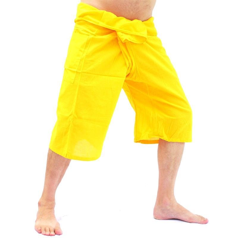 Coole Thai Fischerhose in Capri Länge in vielen Farben aus Baumwolle