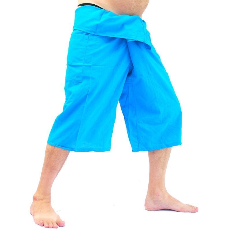 Coole Thai Fischerhose in Capri Länge in vielen Farben aus Baumwolle