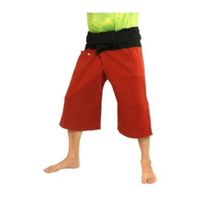3/5 Thai fisherman pants - two-tone - cotton