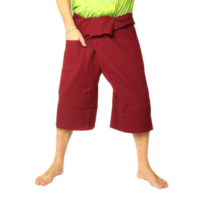 Court pantalon de pêcheur thaïlandais en coton lourd