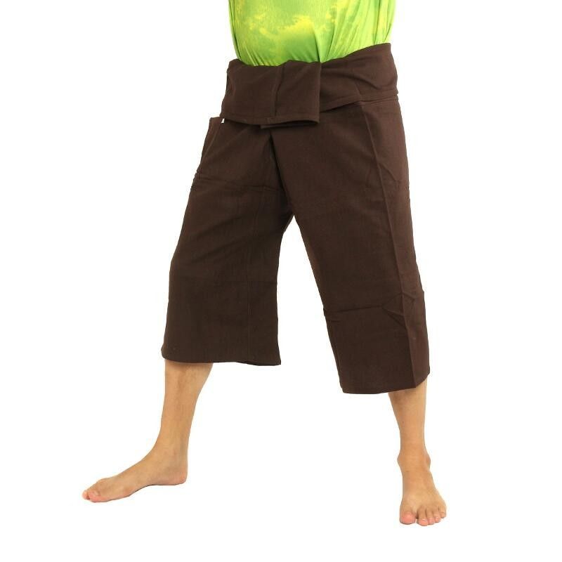 Kurze Thai Fischerhose  schwere Baumwolle