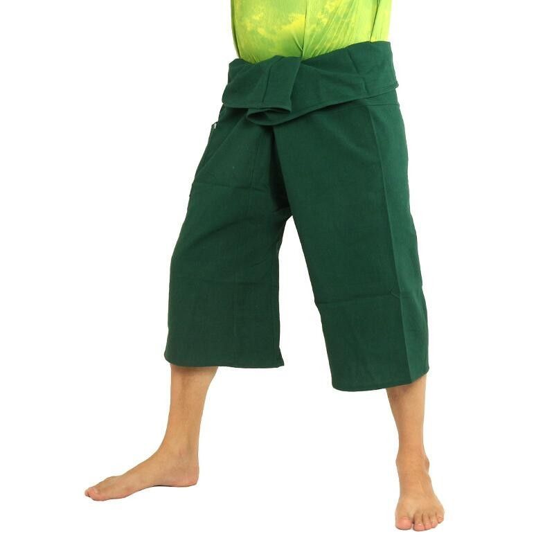Kurze Thai Fischerhose  schwere Baumwolle