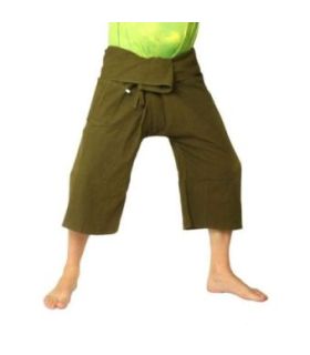 Kurze Thai Fischerhose  schwere Baumwolle