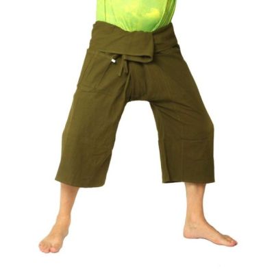 Short Thai fishing pants heavy cotton