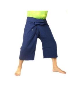 Kurze Thai Fischerhose  schwere Baumwolle