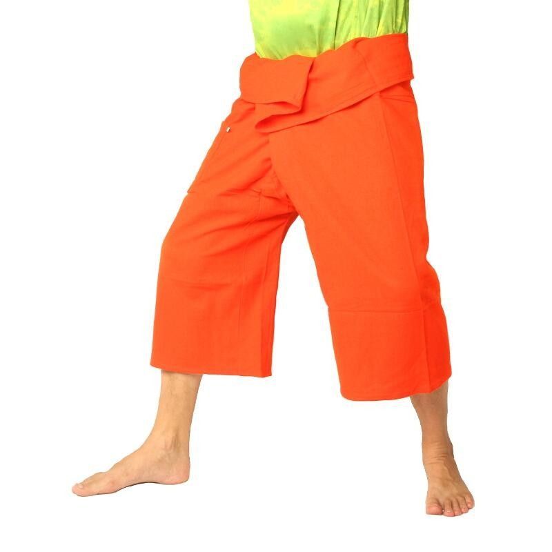 Kurze Thai Fischerhose  schwere Baumwolle