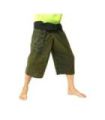 Kurze Thai Fischerhose Patchwork Shorts