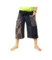 Kurze Thai Fischerhose Patchwork Shorts