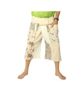 Kurze Thai Fischerhose Patchwork Shorts