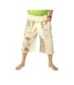 Kurze Thai Fischerhose Patchwork Shorts