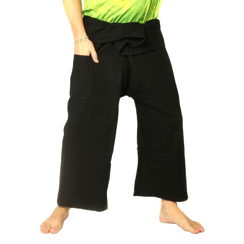 Pantalon de pêcheur thaïlandais en coton lourd