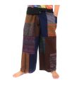 Handgefertigte Thai Wickelhose/Fischerhose Patchwork aus Chiang Mai | Einzigartiges Design