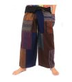 Handgefertigte Thai Wickelhose/Fischerhose Patchwork aus Chiang Mai | Einzigartiges Design