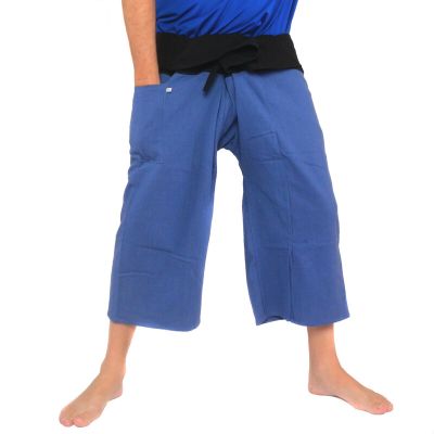 3/5 Thai fisherman pants - two-tone - cotton