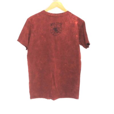 "No Time" Mushroom T-Shirt Size M Stonewashed
