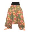 Pantalon sarouel - motif floral