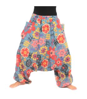 Pantalon sarouel - motif floral