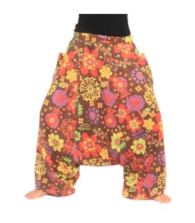 Pantalon sarouel - motif floral