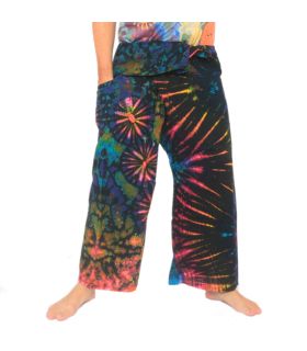Pantalon de pêcheur thaïlandais "Mudmee" Batik