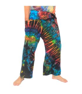 Pantalon de pêcheur thaïlandais "Mudmee" Batik
