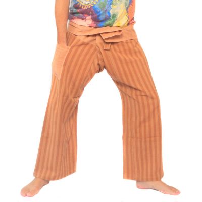 Thai fisherman pants hand woven - natural colors