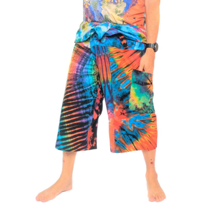 3/4 Thai Fisherman Pants Batik Cotton