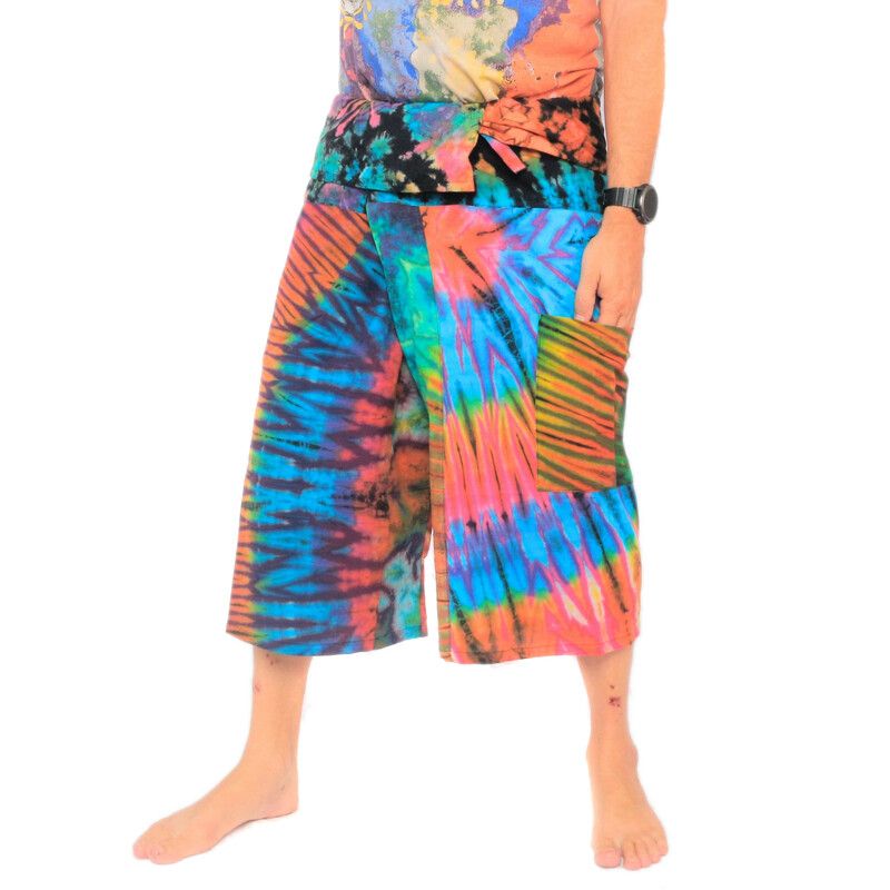 3/4 Thai Fisherman Pants Batik Cotton