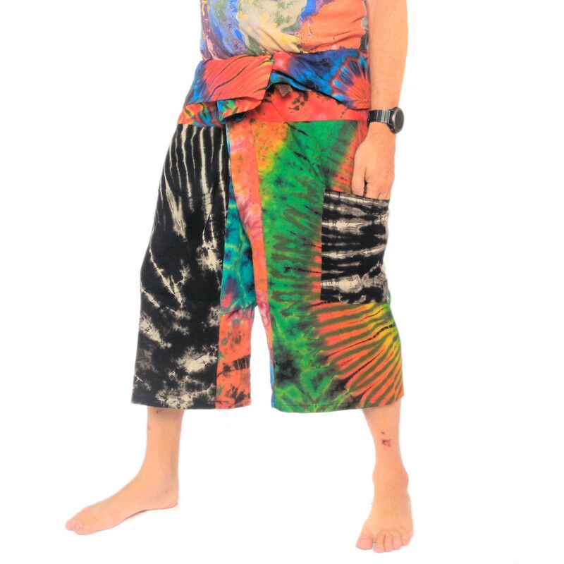 3/4 Thai Fisherman Pants Batik Cotton