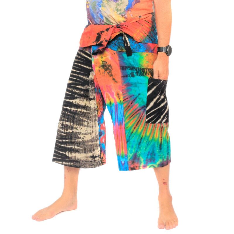 3/4 Thai Fisherman Pants Batik Cotton