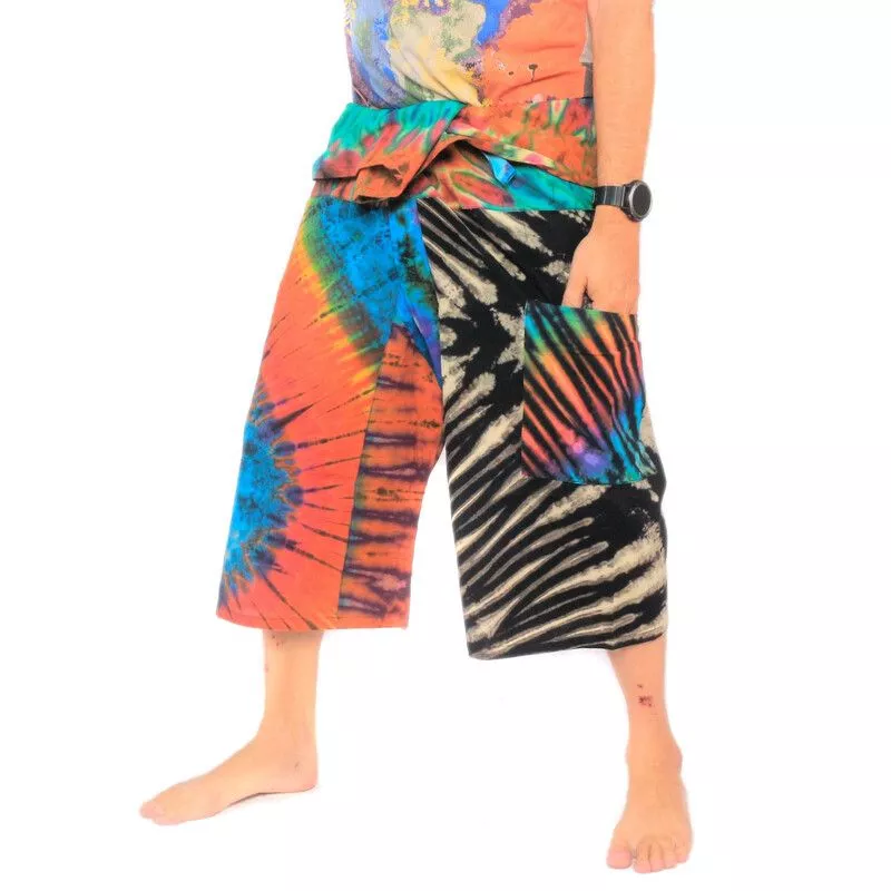 3/4 Thai Fisherman Pants Batik Cotton