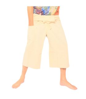 Kurze Thai Fischerhose  schwere Baumwolle