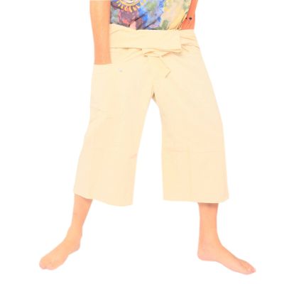 Kurze Thai Fischerhose  schwere Baumwolle
