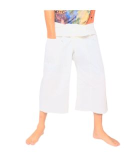 Kurze Thai Fischerhose  schwere Baumwolle