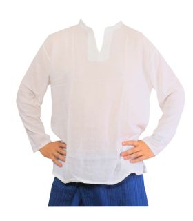 Thai cotton shirt white size XXL