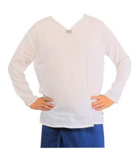 Thai cotton shirt white size XXXL