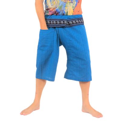 3/4 Thai fisherman pants - anthracite cotton