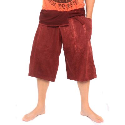 Kurze Thai Fischerhose Hose "stone washed"