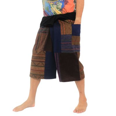 Handmade Thai fisherman pants patchwork from Chiang Mai | Comfortable and unique