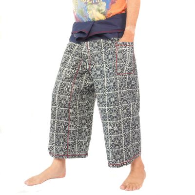 Thai Fischerhose Chiang Mai – schwere Baumwolle Indigo Candle Writing