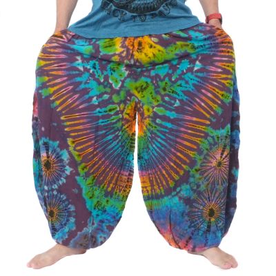 Weite Ballonhose, Pumphose, Batikhose Rayon